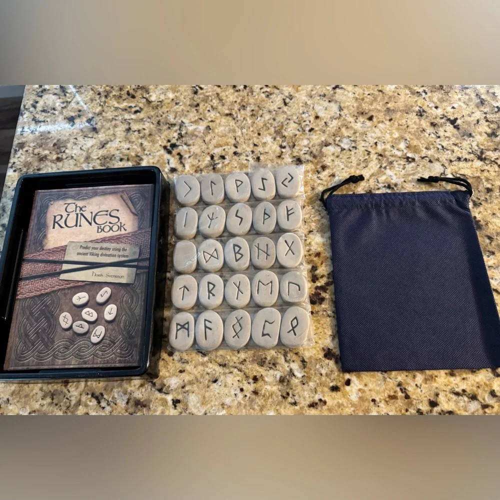 The Runes Pack with Stones and The Cards Book - Picture 4 of 6